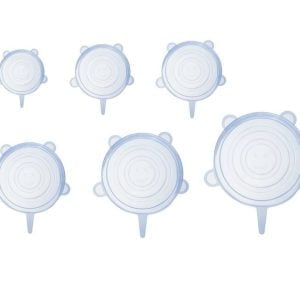 Set 6 fleksibilnih silikonskih pokrovov
