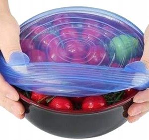 Set 6 fleksibilnih silikonskih pokrovov