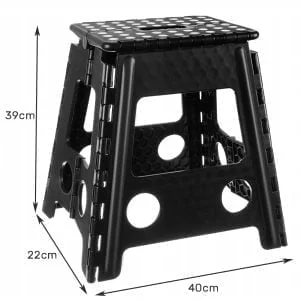 Alternativni prikaz sklopive plastične stepenice i prijenosne stolice 39 cm