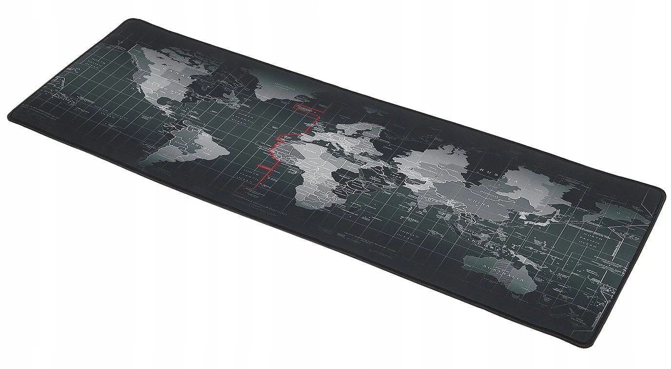 Velika računalniška podloga za miško in tipkovnico 88x30cm zemljevid - Image 10