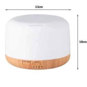 Alternative view of LED RGB aroma difuzor vlažilec zraka z daljinskim upravljalnikom 300ml rjav