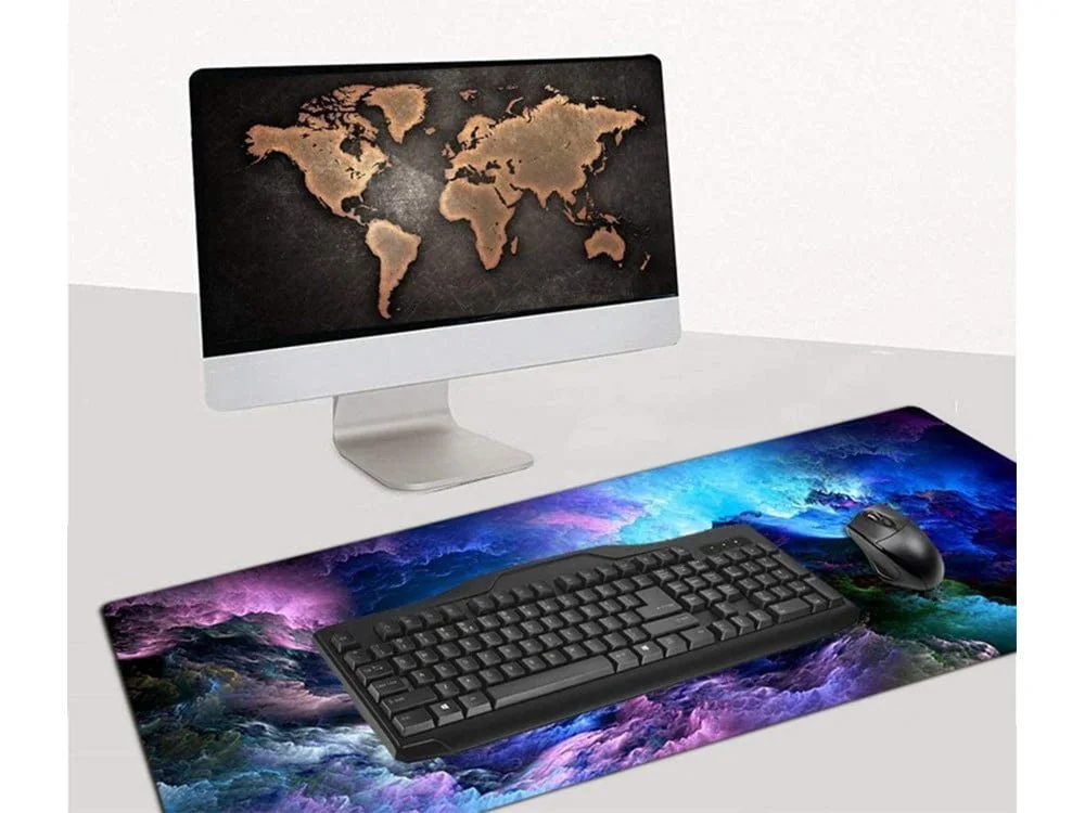 Osvetljena XL LED RGB računalniška podloga za miško in tipkovnico 80x30cm COSMOS - Image 12