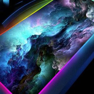 Osvetljena XL LED RGB računalniška podloga za miško in tipkovnico 80x30cm COSMOS