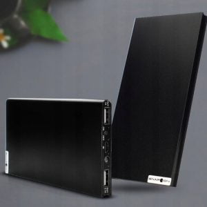 USB 2x power bank 20000mAh + LED lampa SLIM crna 27 USB 2x powerbank 20000mAh + LED lampa SLIM crna