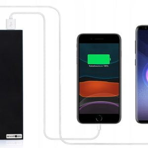USB 2x power bank 20000mAh + LED lampa SLIM crna 22 USB 2x powerbank 20000mAh + LED lampa SLIM crna