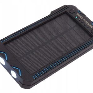 Solarni 2x USB powerbank 10000mAh + LED svetilka in žarilna nitka