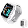 LCD pametni sat Silikonska narukvica Android i iOS L18 bijeli Bluetooth 1 LCD pametni sat Silikonska narukvica Android i iOS L18 bijeli Bluetooth