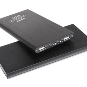 USB 2x power bank 20000mAh + LED lampa SLIM crna 30 USB 2x powerbank 20000mAh + LED lampa SLIM crna