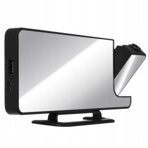 4 u 1 projekcijska budilica s LCD zaslonom i ogledalom crna 25 4 u 1 projekcijska budilica s LCD ekranom i ogledalom crne boje