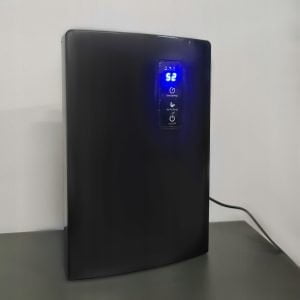 Crni 2-u-1 odvlaživač i pročišćivač zraka s LCD-om i UV svjetlom