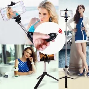 3-u-1 univerzalni selfie štap, stativ i Bluetooth daljinski upravljač