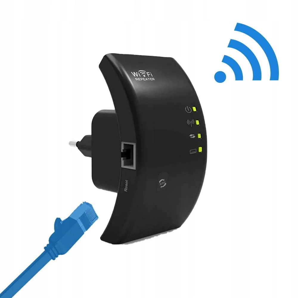 Brezžični 2,4 GHz WIFI repeater router ojačevalnik signala 300Mb/s WPS 100m črn - Image 6
