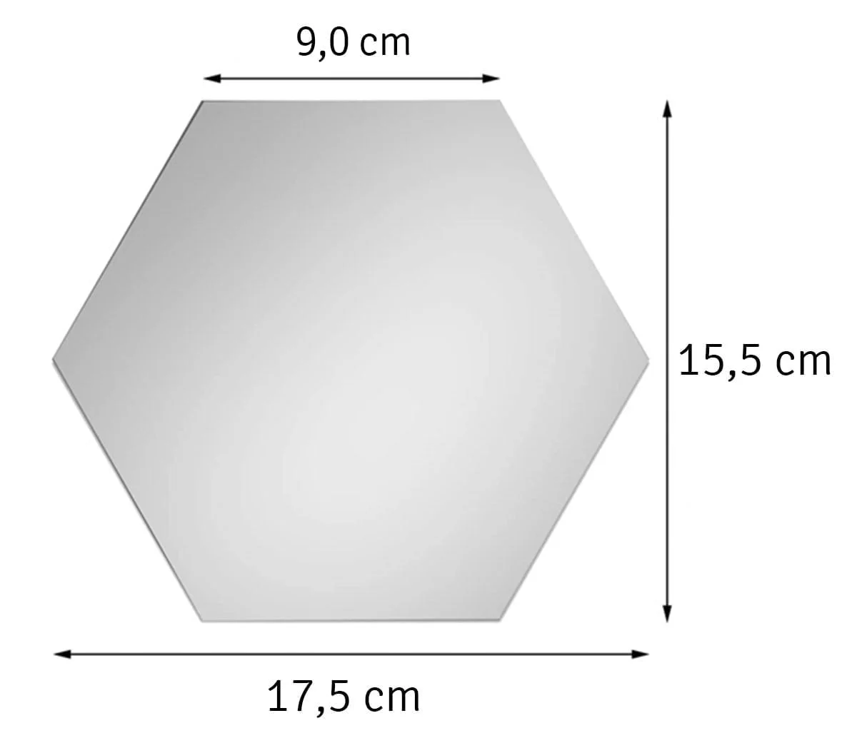 Set 12 šesterokotnih dekorativnih ogledal - Image 2