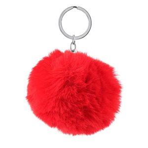 Obesek za ključe s krznenim cofom 8cm