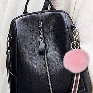 Obesek za ključe s krznenim cofom 8cm