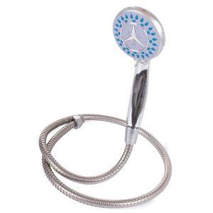 Tuš ročka 3 funkcijska glava 22cm + cev 110cm in držalo