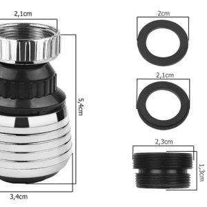 Univerzalni premični prezračevalnik za pipo - podaljšek za armature