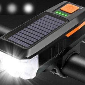 Solarno LED svjetlo za bicikl i sirena