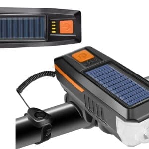 Solarno punjivo LED svjetlo za bicikl i sirena