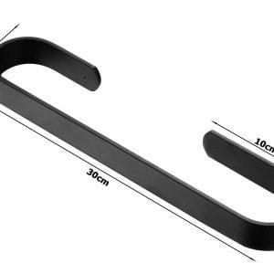 Aluminijasti stenski obešalnik za brisače - držalo 30cm