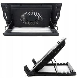 LED hladilno stojalo za prenosnik z 12cm ventilatorjem in USB