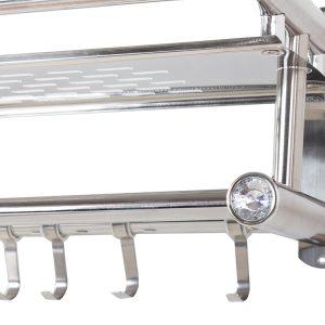 Kopalniška alu. polica - viseči organizator za prho