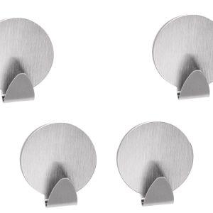 Set 4x inox samolepilnih kljukic - kavljev