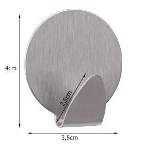 Set 4x inox samolepilnih kljukic - kavljev