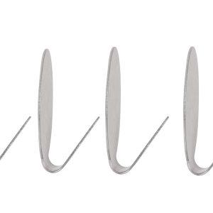 Set 4x inox samolepilnih kljukic - kavljev