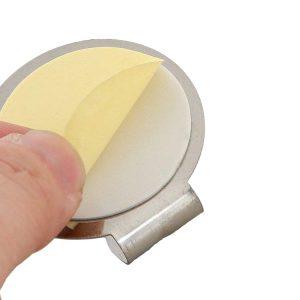 Set 4x inox samolepilnih kljukic - kavljev