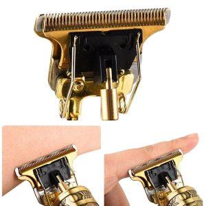 Retro kovinski akumulatorski brivnik/strižnik z LCD USB