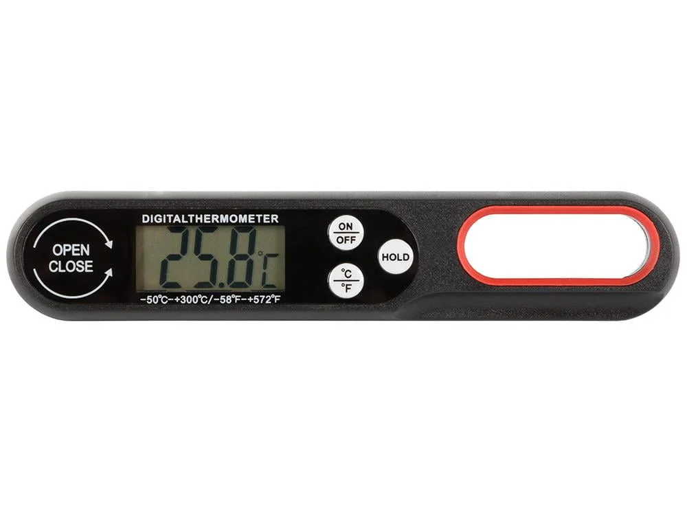 Zložljiv LCD kuhinjski termometer za meso in tekočine do 300°C - Image 2