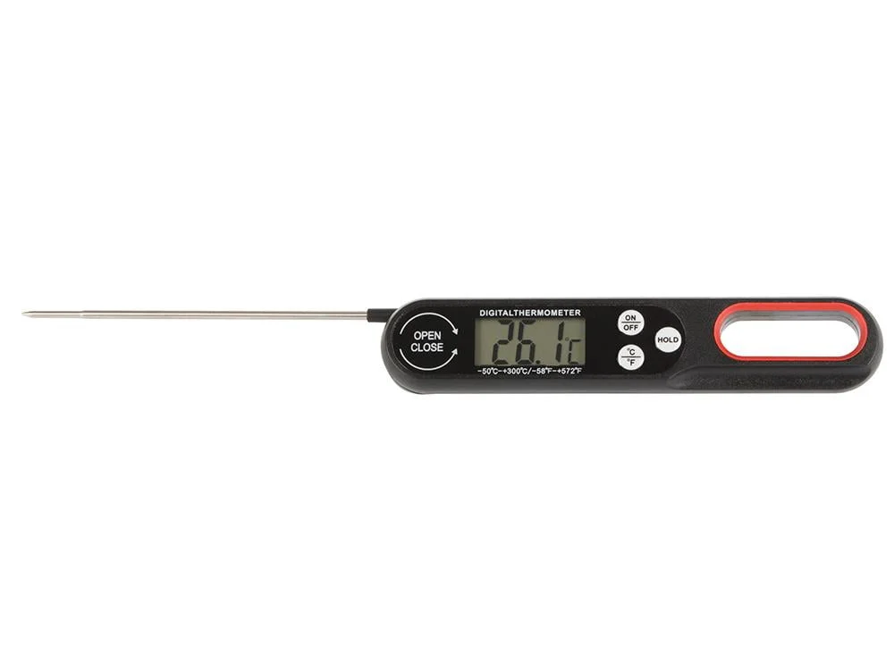 Zložljiv LCD kuhinjski termometer za meso in tekočine do 300°C - Image 4