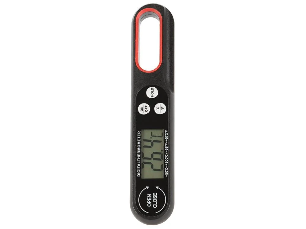 Zložljiv LCD kuhinjski termometer za meso in tekočine do 300°C - Image 5