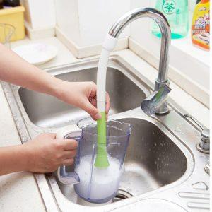 Gibljiv krtačni silikonski podaljšek armature za umivalnik 32cm