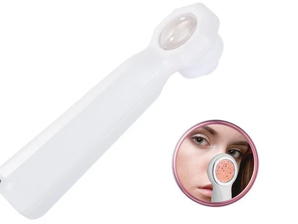 Akumulatorski aspirator za pore in mazolje LED in lupa + 3 nastavki - Image 6