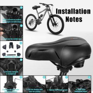 Univerzalen vodoodporen udoben kolesarski sedež + odsevnik