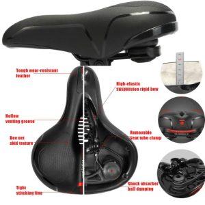 Univerzalen vodoodporen udoben kolesarski sedež + odsevnik