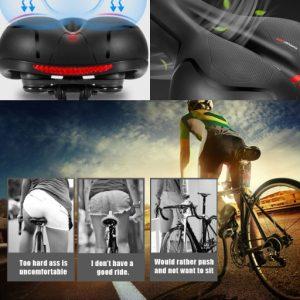 Univerzalen vodoodporen udoben kolesarski sedež + odsevnik