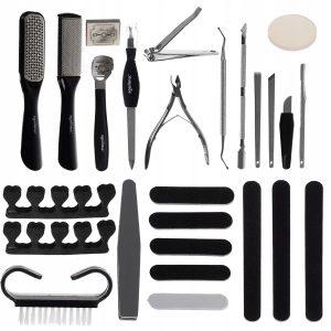 PRO prenosni set za manikuro in pedikuro nohtov 26 delni 18 PRO prenosni set za manikuro in pedikuro