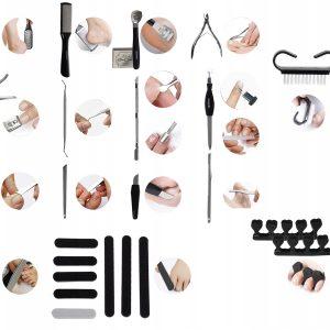 PRO prenosni set za manikuro in pedikuro nohtov 26 delni 23 Prenosni set za manikuro in pedikuro nohtov