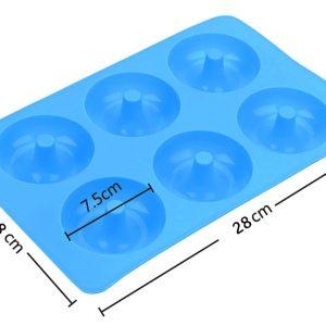 Silikonski model za peko 6 velikih donut krofov 15 {