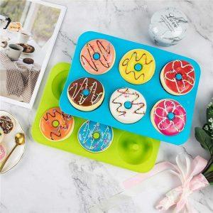 Silikonski model za peko 6 velikih donut krofov 21 {