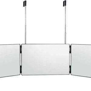 Viseče 3 delno kozmetično potovalno ogledalo 93x20cm