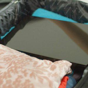 Viseče 3 delno kozmetično potovalno ogledalo 93x20cm