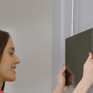 Viseče 3 delno kozmetično potovalno ogledalo 93x20cm