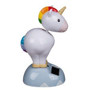 Solarni plesoč samorog 11cm - solarna figura