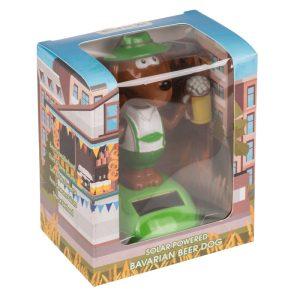 Solarni plesoč bavarski pivski pes 11cm - solarna figura