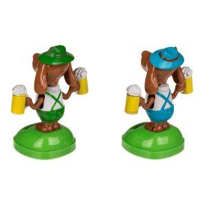 Solarni plesoč bavarski pivski pes 11cm - solarna figura