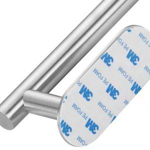 Inox samolepilno 3M držalo za brisače 40cm srebrn